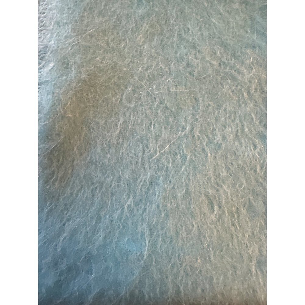 Alpaca Camargo Blue Scarf Fringe Outdoor - Picture 4 of 4
